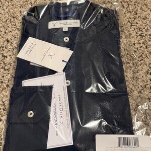 Teddy Stratford Band Collar Solid Seersucker- Small Batch Series